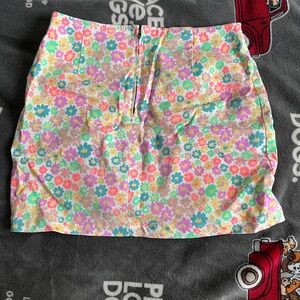 Floral Mini Skirt